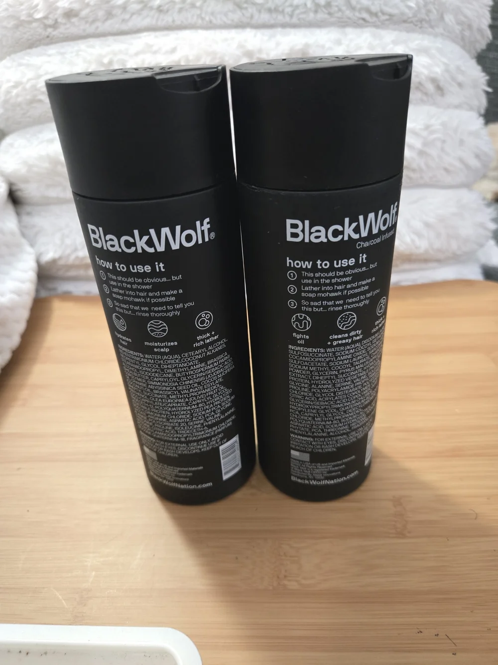 New-Black Wolf Shampoo & Conditioner Set - Amber Musk